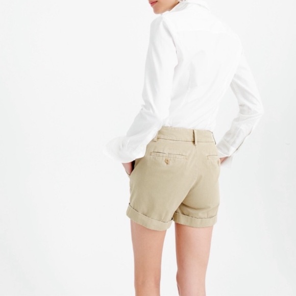 J.Crew High Rise Cotton Rayner Chino Short - Picture 2 of 11